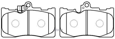 Колодки Тормозные Дисковые Toyota: Crown 3.5L 05.11-  Lexus: Gs430 06-  Is350 06- HSB арт. HP5175