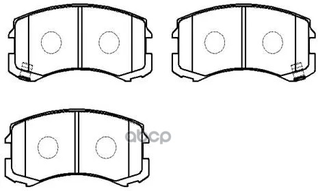 Колодки Тормозные Дисковые Передн Mitsubishi: Lancer Vii 02-07 HSB арт. HP5183