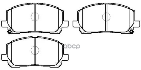 Колодки Тормозные Дисковые Передн Lexus: Rx 00-03  Toyota: Highlander 03-07 HSB арт. HP5202
