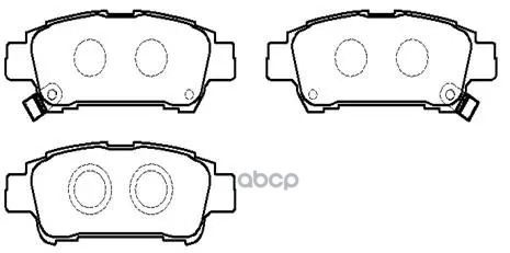 Колодки Тормозные Дисковые Задн Toyota: Avensis Verso 05-, Sienna 03-10, Previa 00- HSB арт. HP5207
