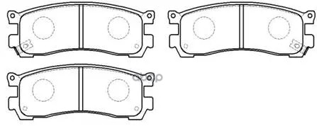 Колодки Тормозные Дисковые Mazda: 929 92- HSB арт. HP8245