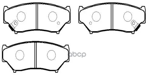 Колодки Тормозные Дисковые Suzuki: Vitara (5Door) 90.9- HSB арт. HP8451