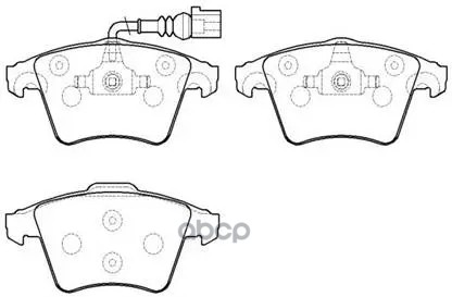 Колодки Тормозные Дисковые Vw: T-5 04- HSB арт. HP8542