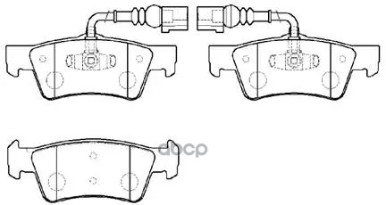 Колодки Тормозные Дисковые Vw: Multivan, Transporter V, Caravelle(T-5) 2.0, 2.5, Toureg HSB арт. HP9975