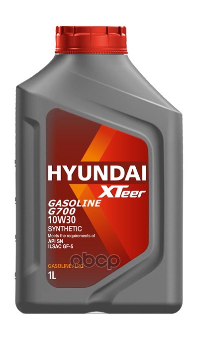 HYUNDAI XTeer Масло моторное Hyundai Xteer Gasoline G700 10W-30 синтетическое 1 л 1011008