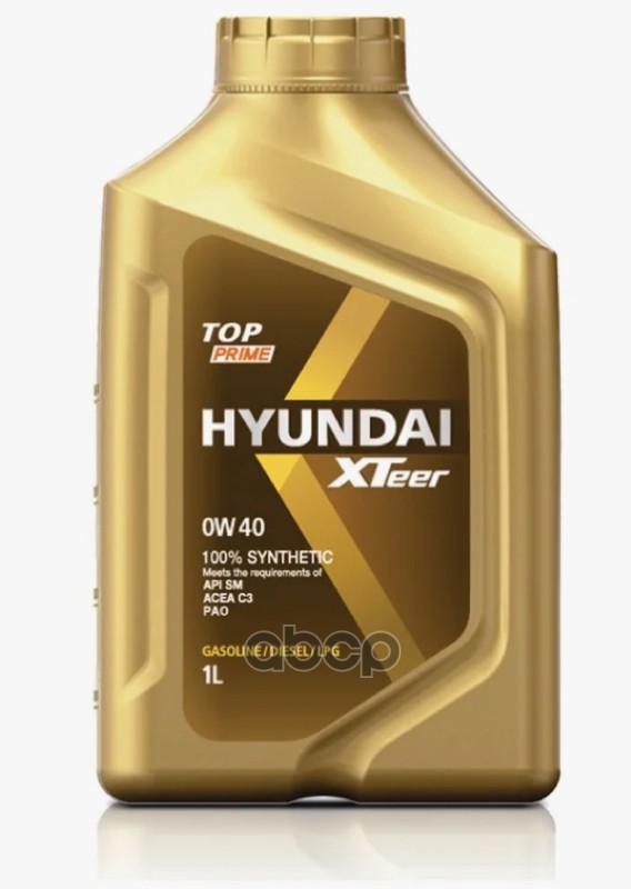 HYUNDAI XTeer 0W40 1L Hyundai Xteer Top Prime , , Моторное Масло Синтетическое