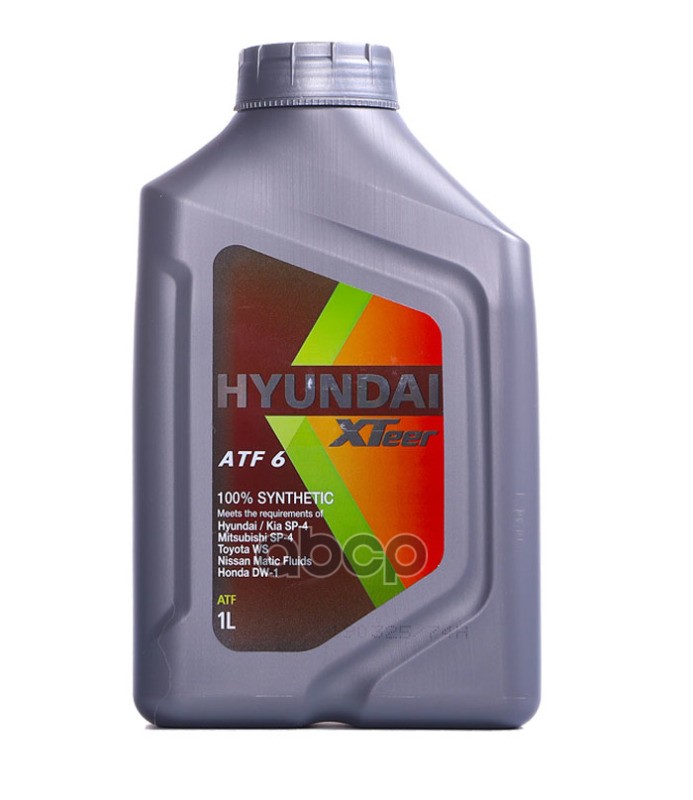 Масло трансмиссионное синтетическое ATF 6 HV 1л HYUNDAI XTeer арт. 1011412