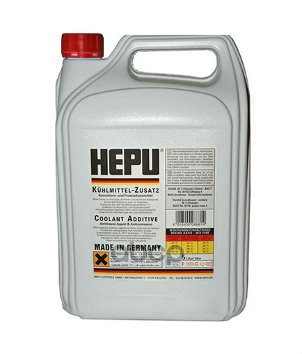 Антифриз HEPU Maxus-plus G12 концентрат красный 5 л P999-G12-005 Hepu арт. P999-G12-005