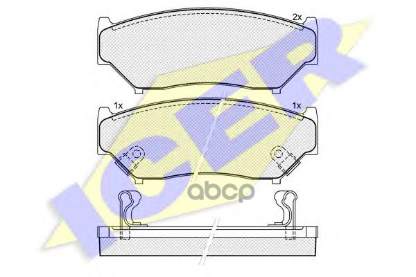 Колодки Торм.дисковые Icer арт. 141096