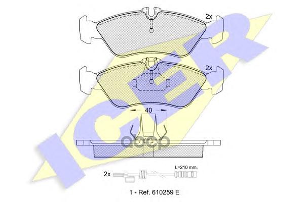 Колодки торм. дисковые Icer арт. 141103