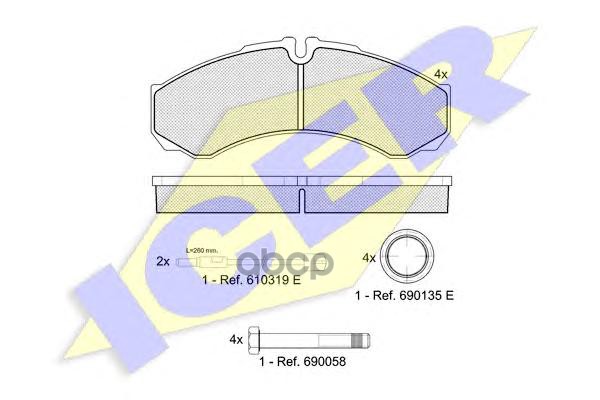 Колодки Торм.дисковые Icer арт. 141208-123