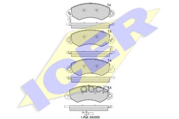 Колодки торм. диск. MAXUS Bus/Van 2.5 Cdi Icer арт. 141971