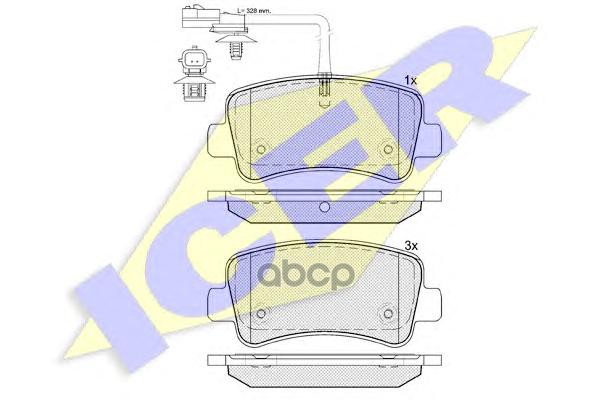 Колодки Торм.диск.задн. Opel Movano 2.3 Cdti Fwd Icer арт. 142001