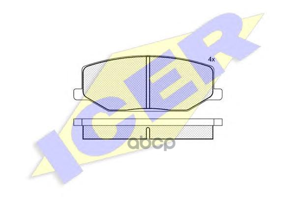 Колодки Торм.дисковые Icer арт. 180468