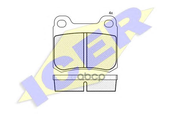 Колодки торм.дисковые Icer арт. 180517