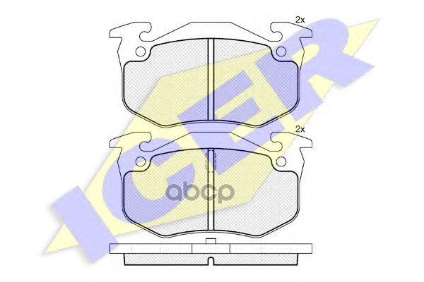 Колодки торм.дисковые Icer арт. 180649