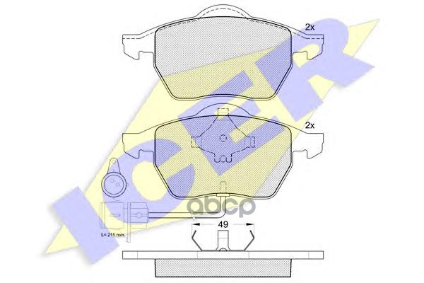 Колодки торм.дисковые Icer арт. 180808