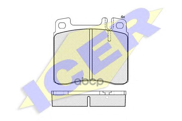 Колодки торм.дисковые Icer арт. 180975