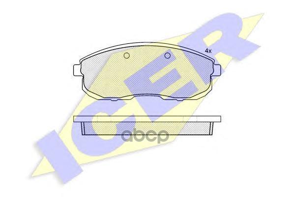 Колодки торм.дисковые Icer арт. 181100