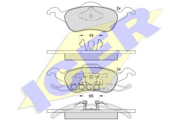 Колодки торм.дисковые Icer арт. 181264