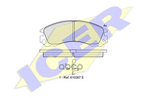 Колодки торм.дисковые Icer арт. 181358