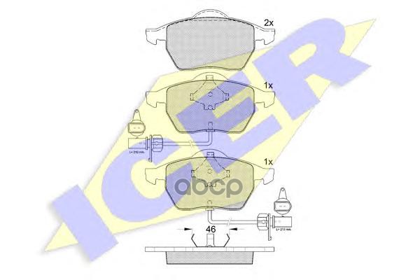 Колодки Торм.дисковые Icer арт. 181362