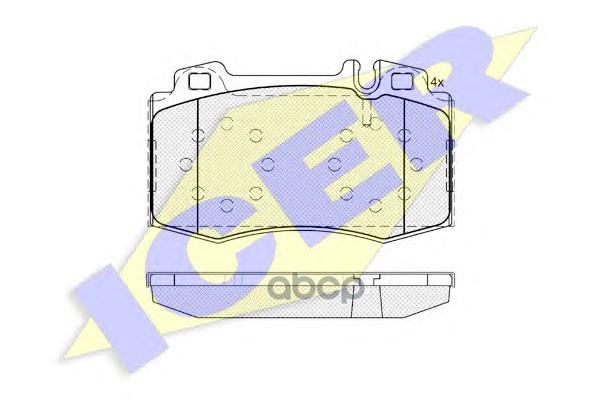 Колодки торм.дисковые Icer арт. 181389