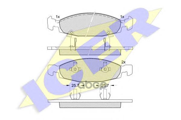 Колодки Торм.дисковые Icer арт. 181398