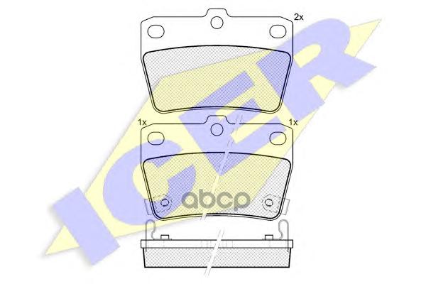 Колодки Торм.дисковые Icer арт. 181520