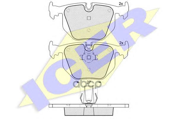 Колодки торм.дисковые Icer арт. 181549