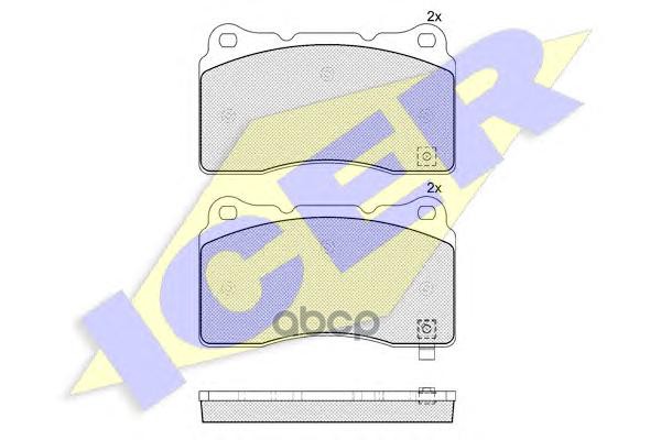 Колодки торм. дисковые Icer арт. 181585