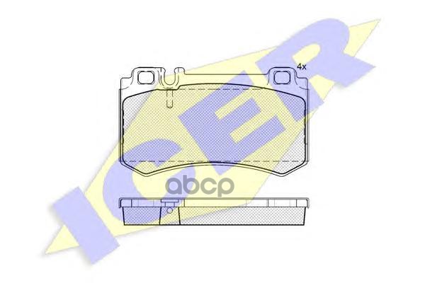 Колодки торм.дисковые Icer арт. 181680