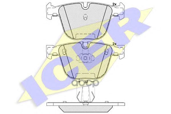 Колодки торм.дисковые задн. 745 (01-) Icer арт. 181687