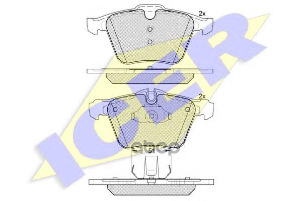 Колодки торм диск Jaguar X-type II  XF II  XJ(X350  X351)  XK II Icer арт. 181902