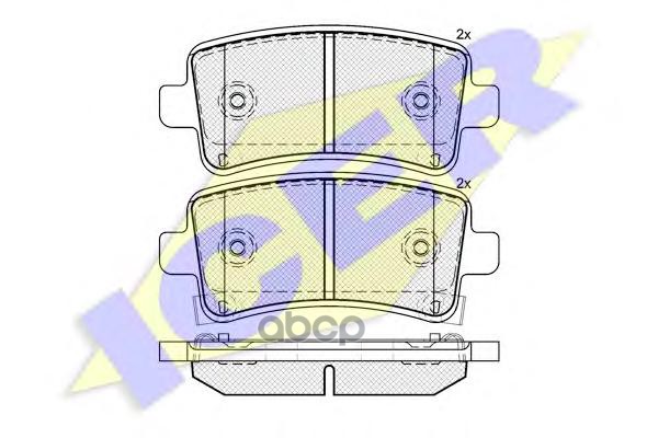 Колодки торм. дискюзадн. Insignia Icer арт. 181929