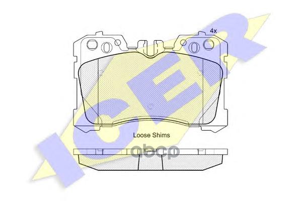 Колодки торм. LEXUS LS 460  LS600h(07-) Icer арт. 181935