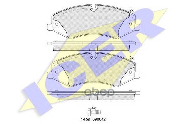 Колодки торм. Discovery III  IV  Range Rover III Icer арт. 181957