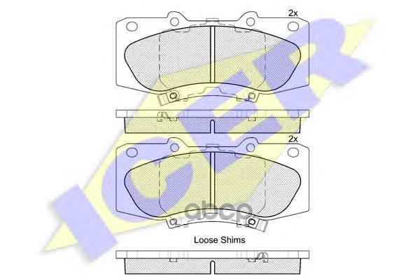 Колодки торм.дисковые Icer арт. 182006