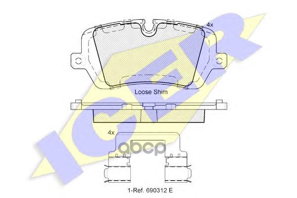 Колодки торм.дисковые Icer арт. 182120
