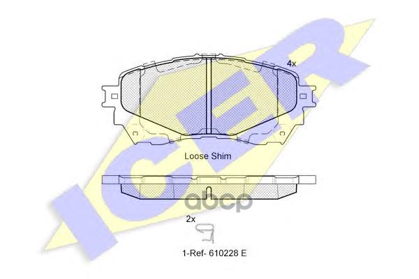 Колодки торм. дисковые Mazda 6 III 2012- Icer арт. 182126