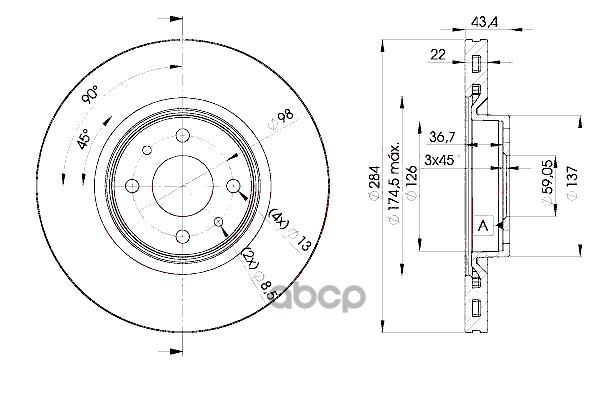 Диск Тормозной Icer арт. 78bd0356