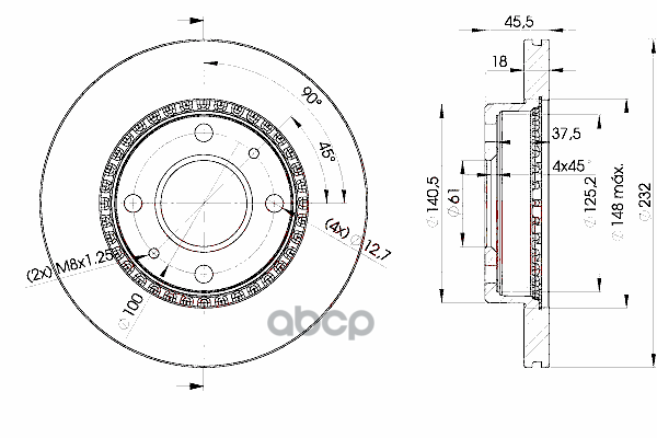 Диск Тормозной Icer арт. 78bd0601