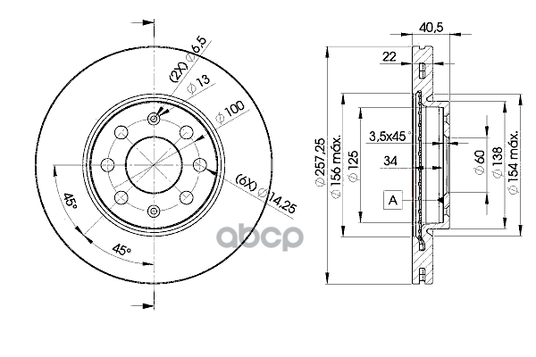 Диск Тормозной Передний Opel Corsa D Icer 78Bd0920-2 Icer арт. 78BD0920-2