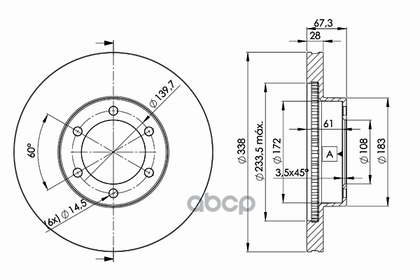 Диск Тормозной Land Cruiser (J12) Icer арт. 78bd2918