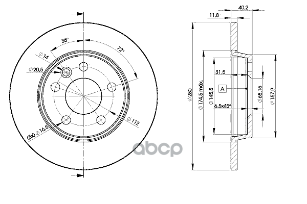 Диск тормозной Icer арт. 78bd3111