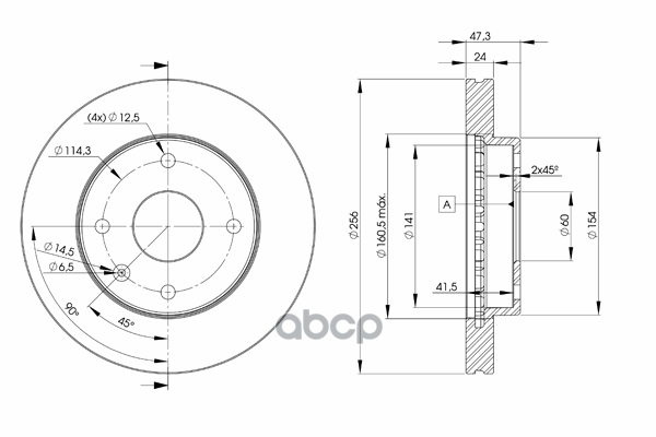 Диск тормозной передний CHEVROLET Lacetti 1.4/1.6/1.8 04-> ICER 78BD8338-2 Icer арт. 78BD8338-2