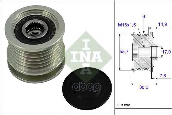 Шкив генератора MERCEDES SPRINTER (901-904) 535001310 Ina арт. 535001310