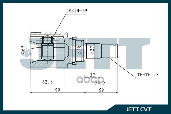 ШРУС внешний 409063 V409063 JETT арт. V409063