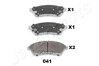 Колодки торм.дисковые Japanparts арт. pa041af