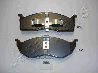 Колодки передние дисковые CHRYSLER Voyager 95- Japanparts арт. pa099af